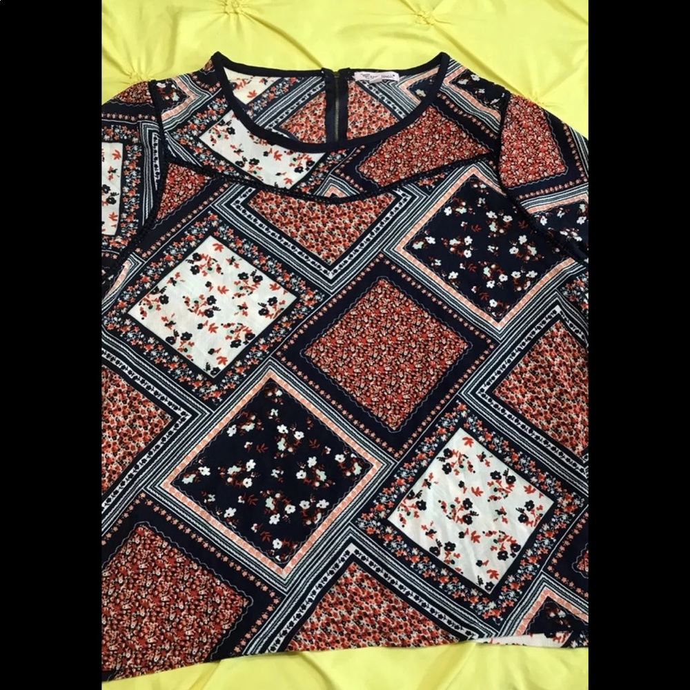 Soft touch 3x floral blouse nwot